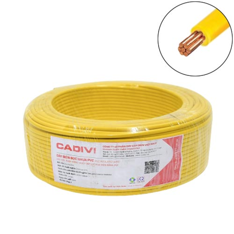 Dây cáp điện 1 lõi Cadivi CV – 0.6/1KV