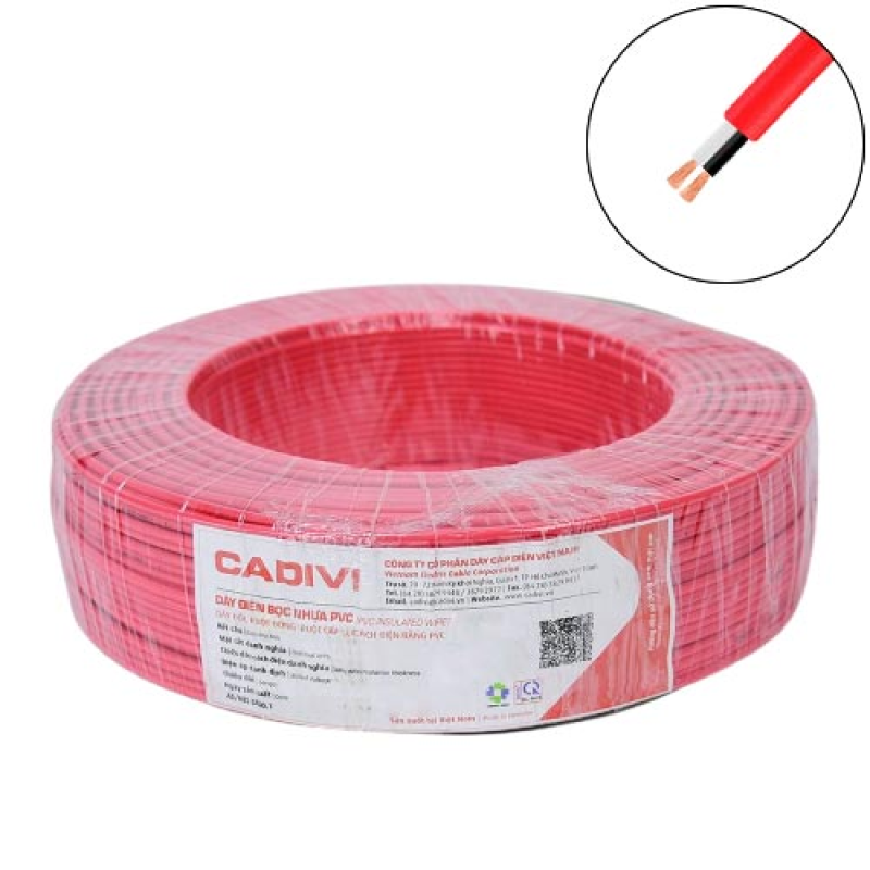 Dây điện đôi Cadivi VCmo-2 – 300/500V