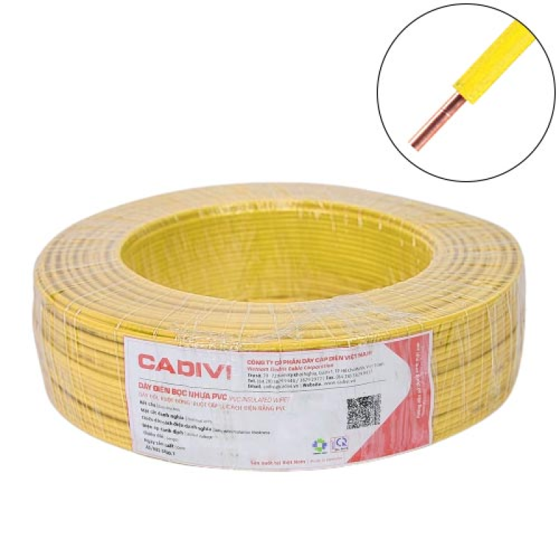 Dây điện đơn cứng Cadivi VC– 450/750V