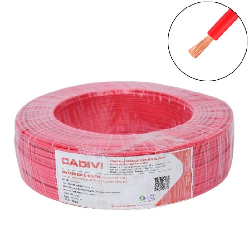 Dây điện đơn mềm Cadivi VCm – 300/500V