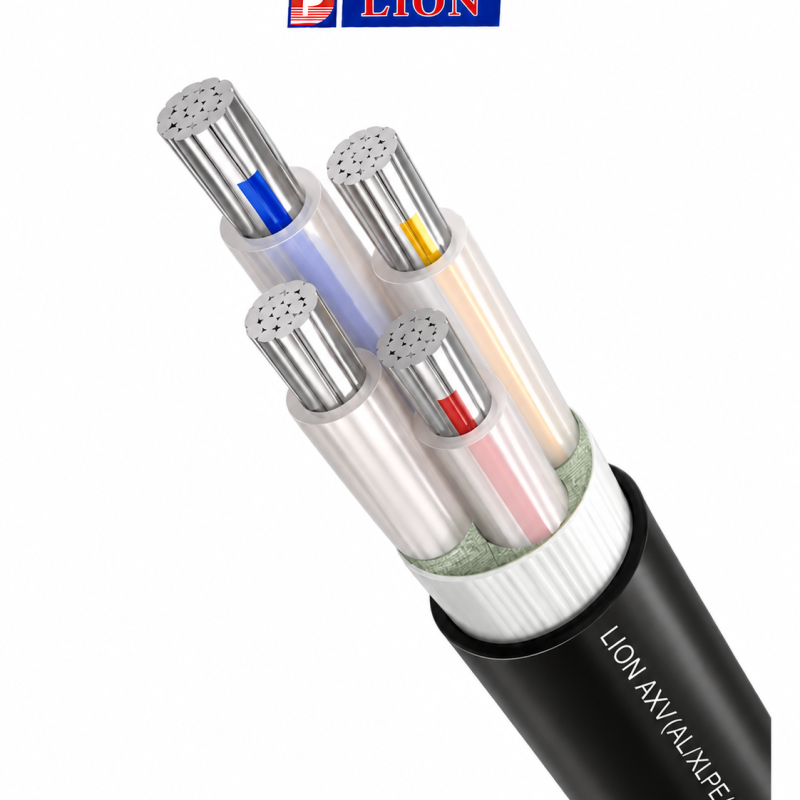 Cáp điện nhôm 1 đến 4 lõi AXV(AL/XLPE/PVC) 0.6/1kV
