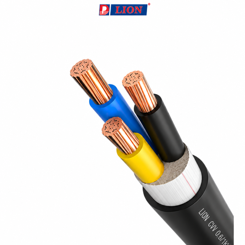 Cáp điện lõi mềm 2/3/4 lõi LION VVCm–0.6/1kV