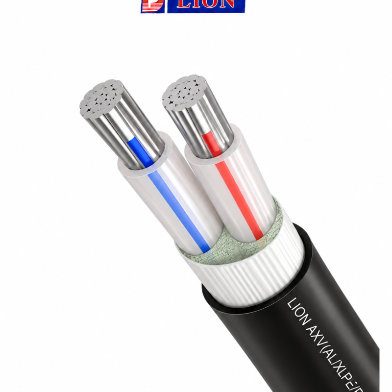 Cáp điện nhôm 1 đến 4 lõi AXV(AL/XLPE/PVC) 0.6/1kV
