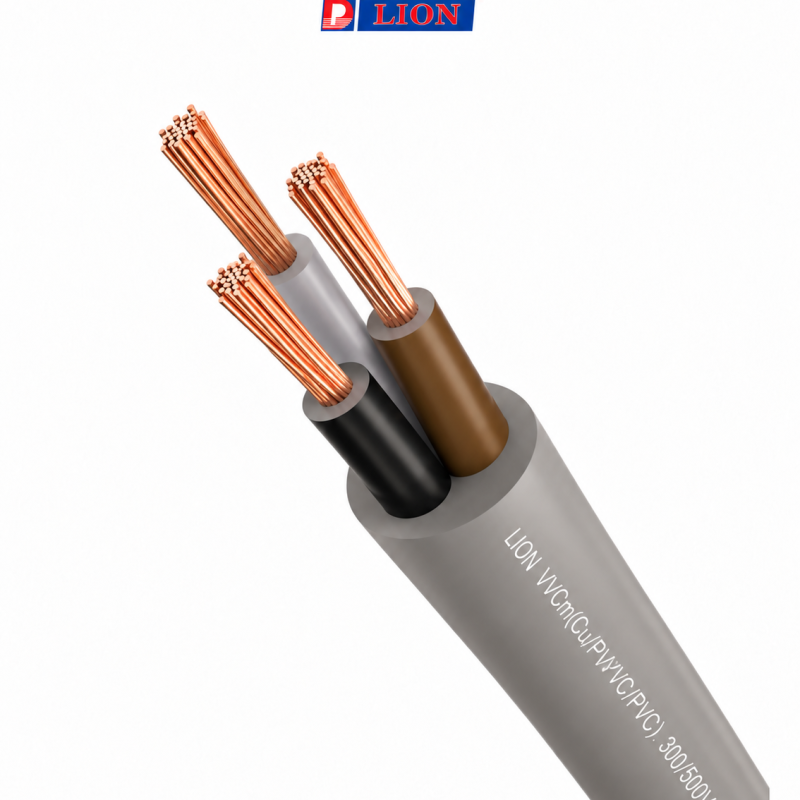 Dây điện đôi mềm 2/3/4 lõi LION VVCm–300/500V-0.6/1kV