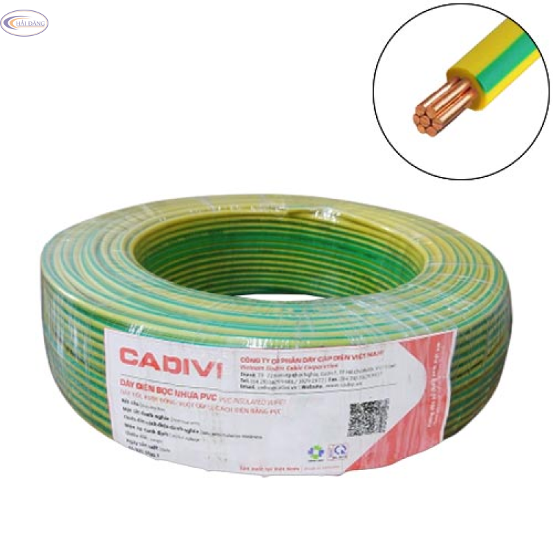 Dây tiếp địa Cadivi CV (TE) – 0.6/1KV