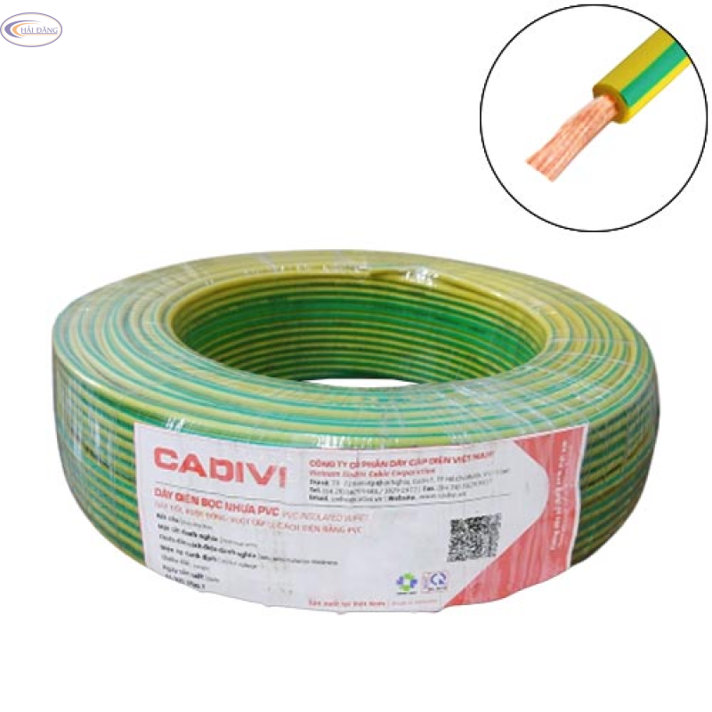 Dây tiếp địa Cadivi VCm (TE) – 450/750V