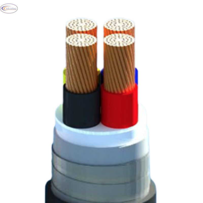 Cáp điện CVV/DSTA 4 lõi−0,6/1kV